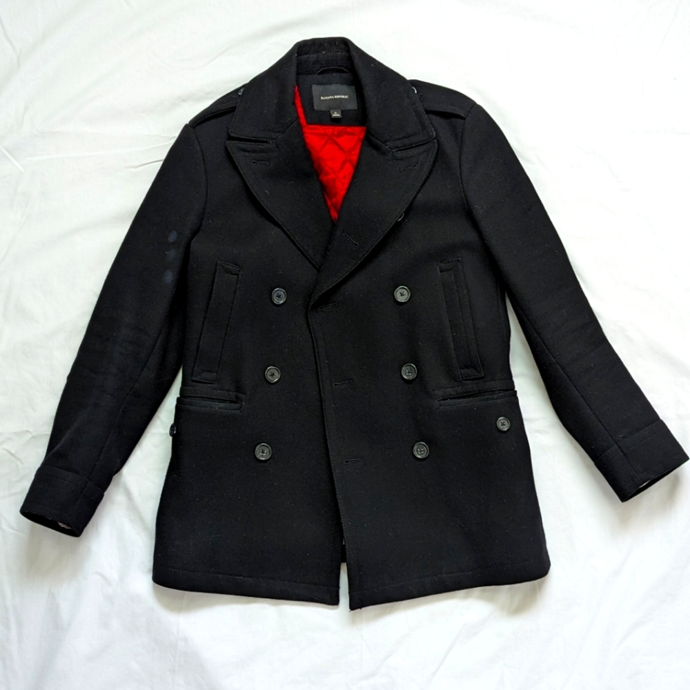 Wool Pea Coat for Men